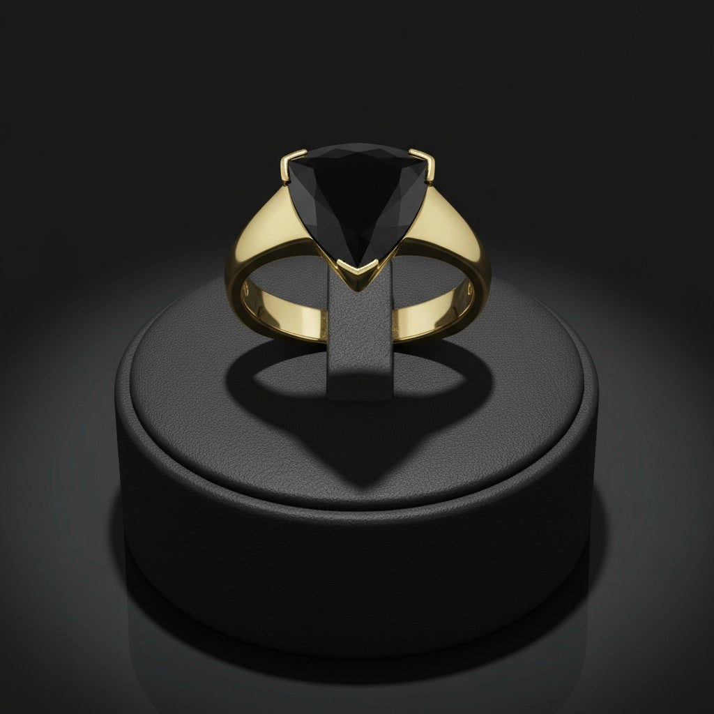 "Infinity" Trilliant Cut Cremation Ring Large 10mm