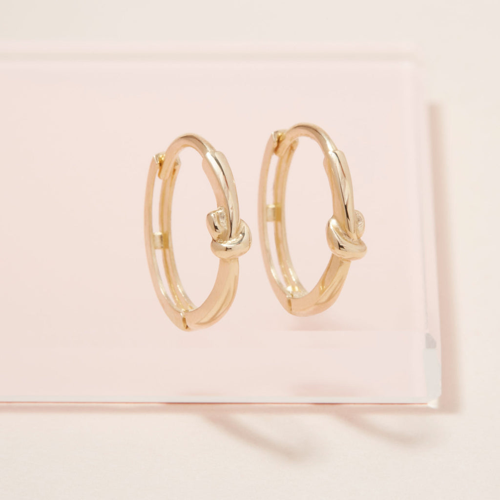 Gold Knot Huggies