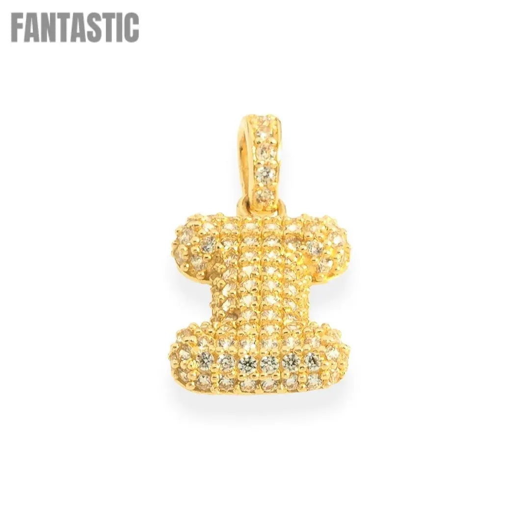 Letter 'I' Pendant in 14K Gold with CZ - Shop Now!