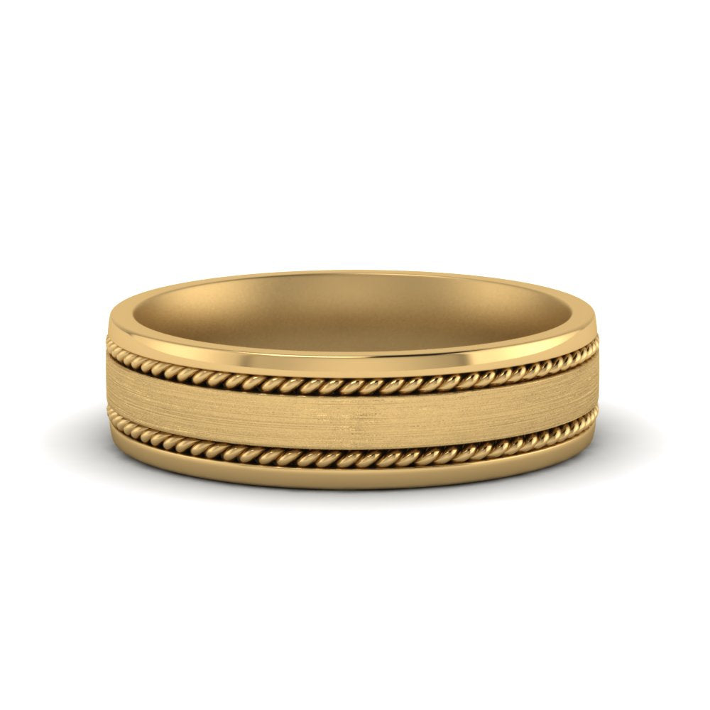 Braided Mens Wedding Ring