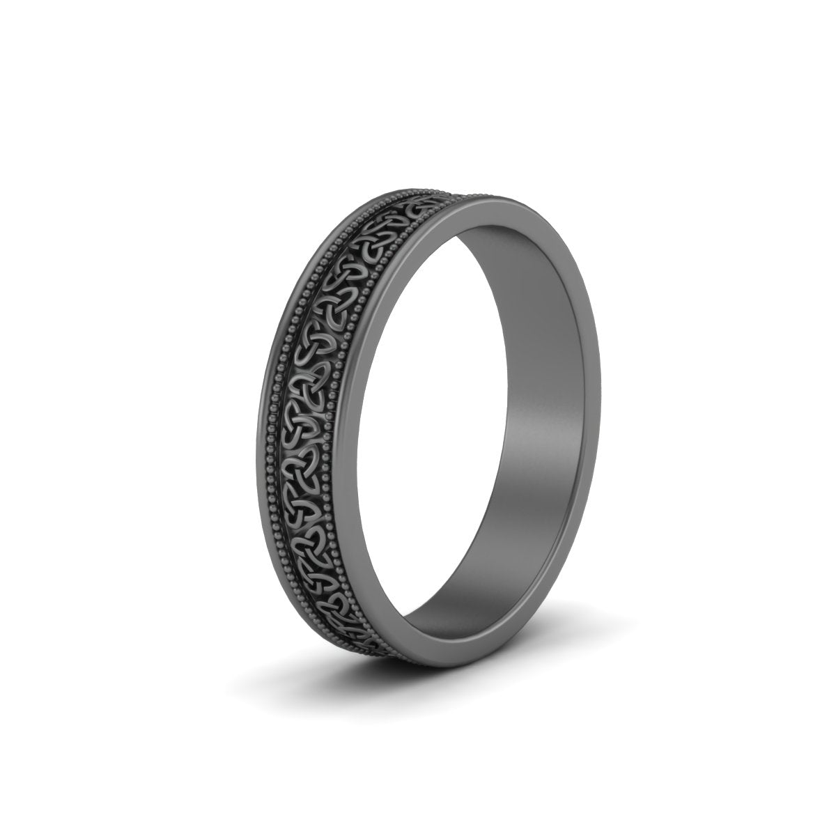 Celtic Mens Gold Band Rings