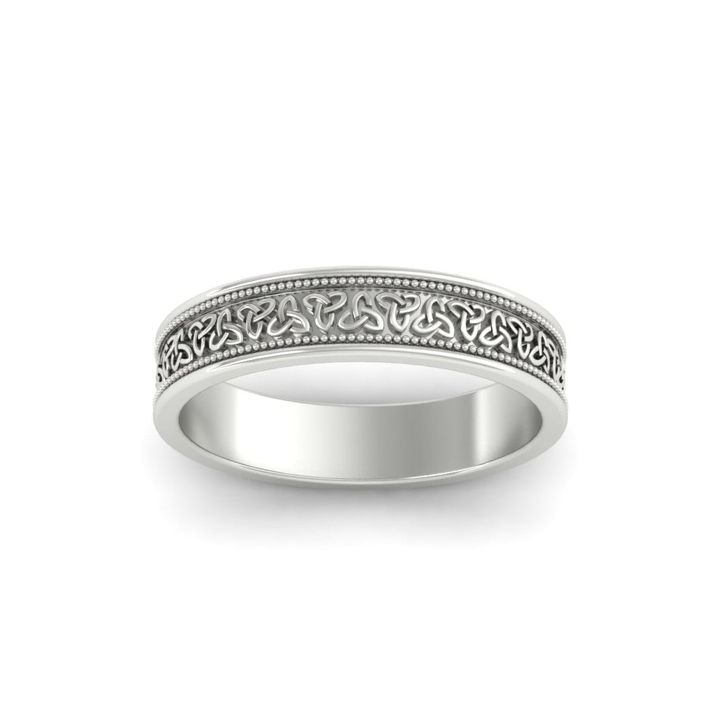 Celtic Mens Gold Band Rings