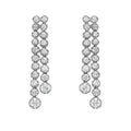 Double Line Buttercup Graduated Drop Earrings